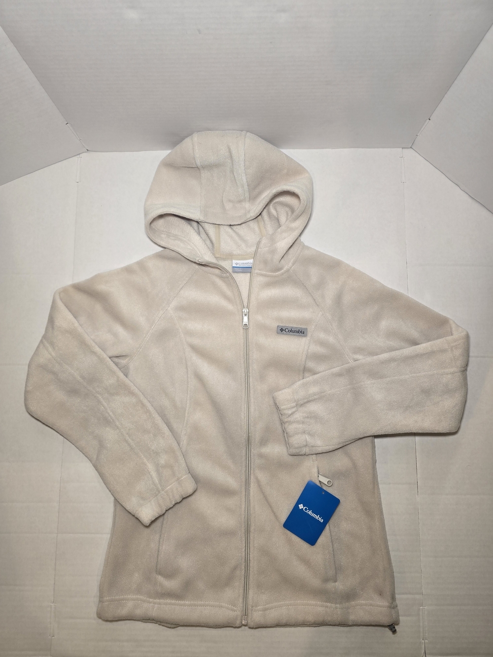 Columbia Cream Girls' Hooded Fleece Jacket